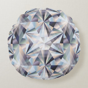 Almofada Redonda Diamond, sem soldadura, ilustração da safra