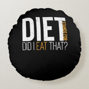 Almofada Redonda Diet Eu Comi Aquela Piada Engraçada De Malhação