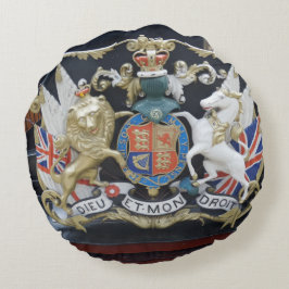 Almofada Redonda Dieu Et.Mon Droit Round Travesseiro