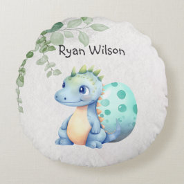 Almofada Redonda Dinossauro de Bebê de Caqueta Cura