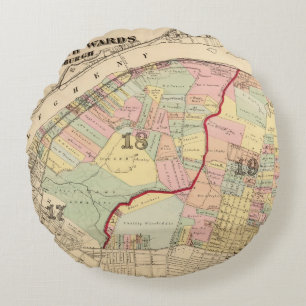 Almofada Redonda Divisões 1819 de Pittsburgh, Pennsyvania