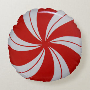 Almofada Redonda Doces de Peppermint