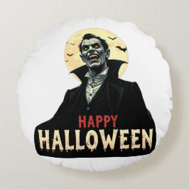 Almofada Redonda Dracula Deseja Uma Noite Estranho