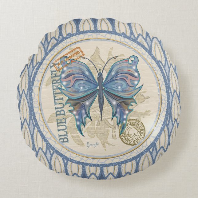 Almofada Redonda Dragonfly do Escritório de Criação (Frente)