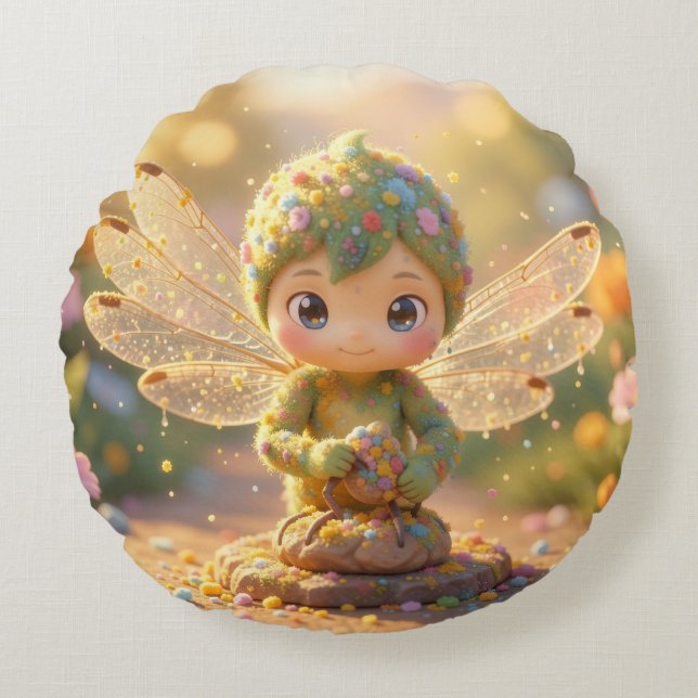 Almofada Redonda Dragonfly – Star Nectar of the Silent Night.5 (Frente)