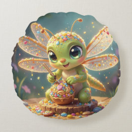 Almofada Redonda Dragonfly – Star Nectar of the Silent Night.6