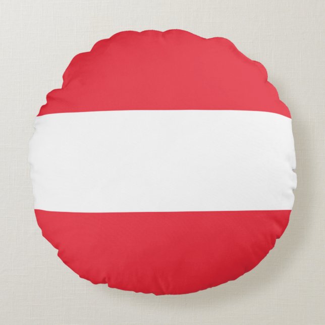 Almofada Redonda Drapeau Autriche (Frente)