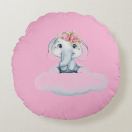 Almofada Redonda Dreamy Days com Rosie, o Elefante