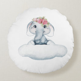 Almofada Redonda Dreamy Days com Rosie, o Elefante