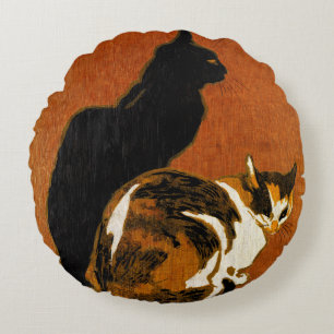 ALMOFADA REDONDA DUAS CUSHÕES DE GATOS