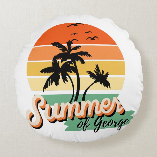 Almofada Redonda É o Verão de George (Frente)