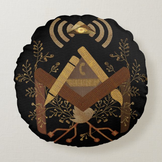 Almofada Redonda E-Pedreiro 2014 (Frente)