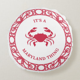 ALMOFADA REDONDA É UMA COISA MARINHA (CRABS)