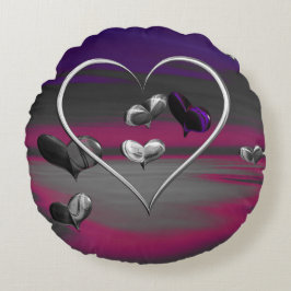 Almofada Redonda Ecos de um Romance Metálico