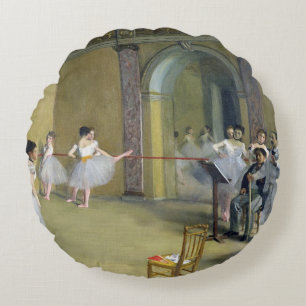 Almofada Redonda Edgar Degas o vestíbulo da dança