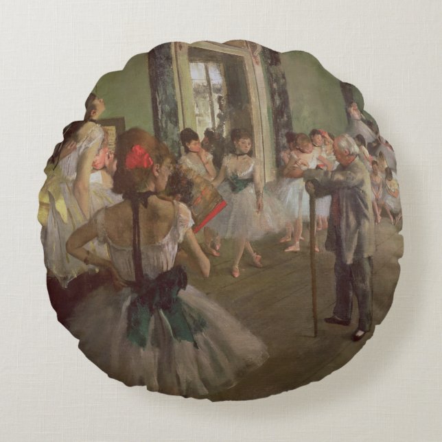 Almofada Redonda Edgar Degas| The Dancing Class, c.1873-76 (Frente)