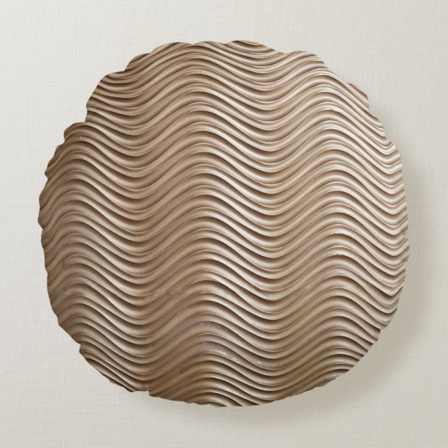 Almofada Redonda Edifício de betão branco (Frente)