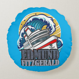 Almofada Redonda Edmund Fitzgerald | Tributo ao Navio Lendário