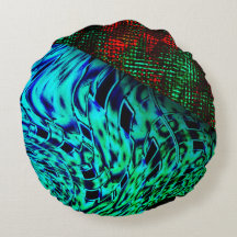 Efeito torcido em azul esverdeado, detalhe quadrad