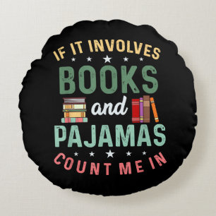 ALMOFADA REDONDA ELE ENVOLVE LIVROS E PAJAMAS CONTAM COMIGO EM LEIT