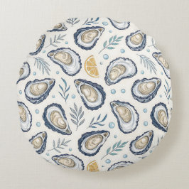 Almofada Redonda Elegant Marine Oysters