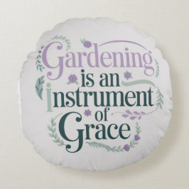 Almofada Redonda Elegante Floral Garden