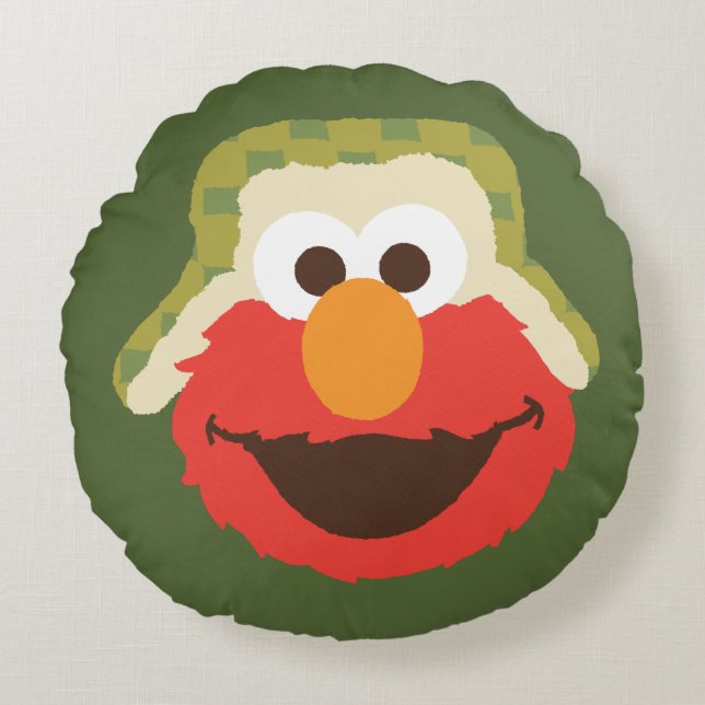 Almofada Redonda Elmo Woodland Face (Frente)