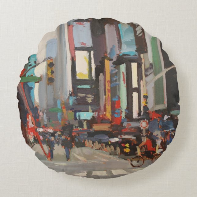 Almofada Redonda Em Broadway 2012 (Frente)