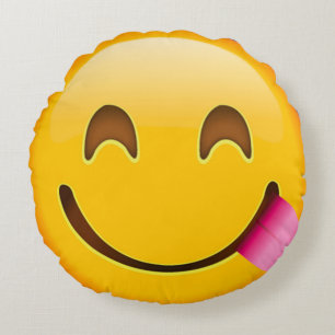 Almofada Redonda Emoji com fome