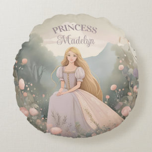 Almofada Redonda Encantada Princesa Rapunzel