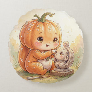 Almofada Redonda Enchanted Halloween Stories.13