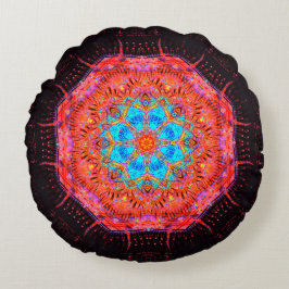 Almofada Redonda Energy Flower Mandala