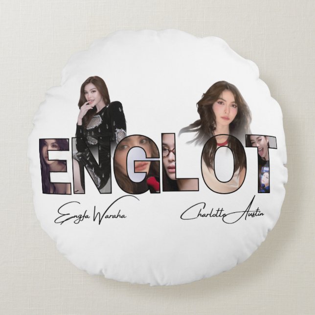 Almofada Redonda Englot - Engfa Waraha e Charlotte austin (Frente)