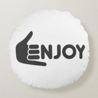 Almofada Redonda Enjoy T-Shirt
