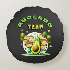 Almofada Redonda Equipe Avocado