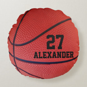 Almofada Redonda Equipe personalizada de basquetebol