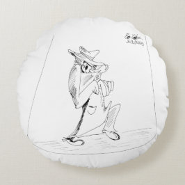 Almofada Redonda Erica Crooks Comics - sneaky villain man