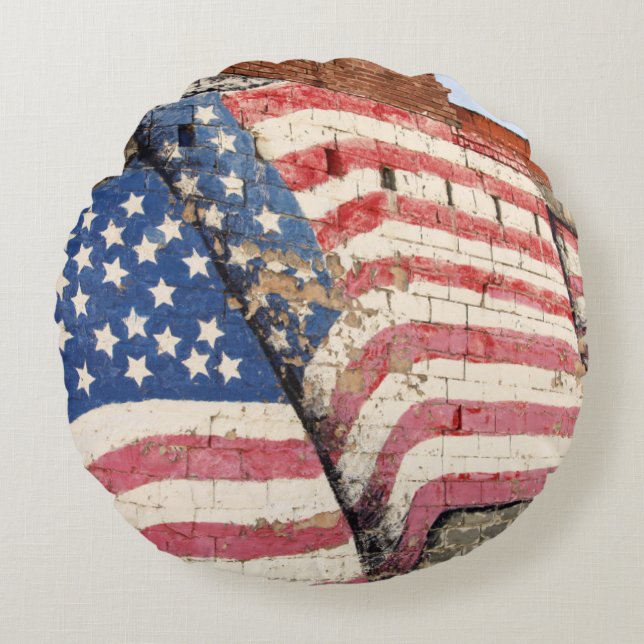 Almofada Redonda Erick, Oklahoma, EUA. Rota 66 (Frente)