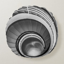 Almofada Redonda Escada Circular BW