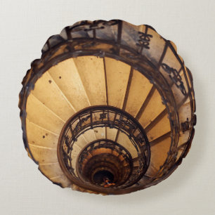 Almofada Redonda Escada espiral escada escada escada antiga escada
