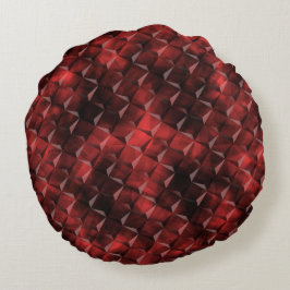 Almofada Redonda Escadas 3D esticadas com brilho quadrado com manch