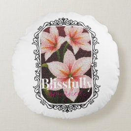 Almofada Redonda Escarlate