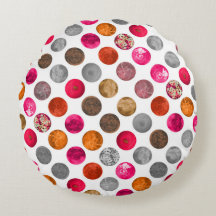 Esferas Geo Laranja Magenta Abstrato moderna