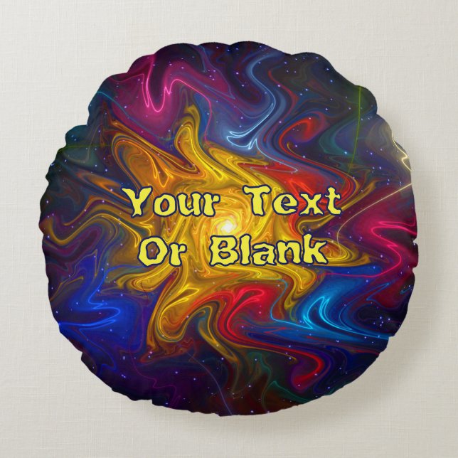 Almofada Redonda Espectro Solar (Frente)