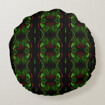 Espelhamento de traçados vermelhos curvos sobre fu