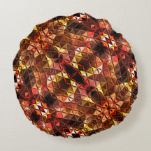 Espelhamento de triângulos vermelhos gerando forma