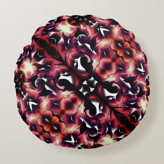 Almofada Redonda Espelhamento grande, ligeiramente esculpido, a bra (Frente)