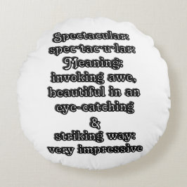 Almofada Redonda Espetacular: ・ de definição tac ・ u lar ・
