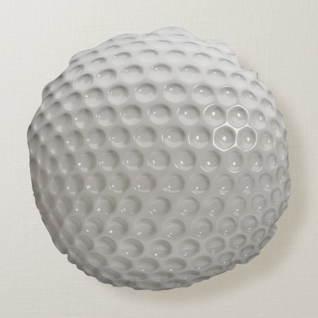 Almofada Redonda Esporte de Golf Ball (Verso)