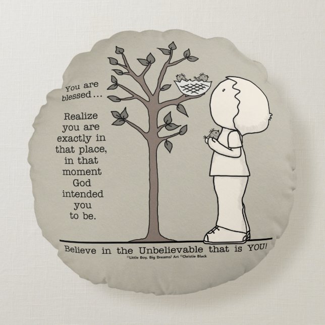 Almofada Redonda Esse lugar (Frente)